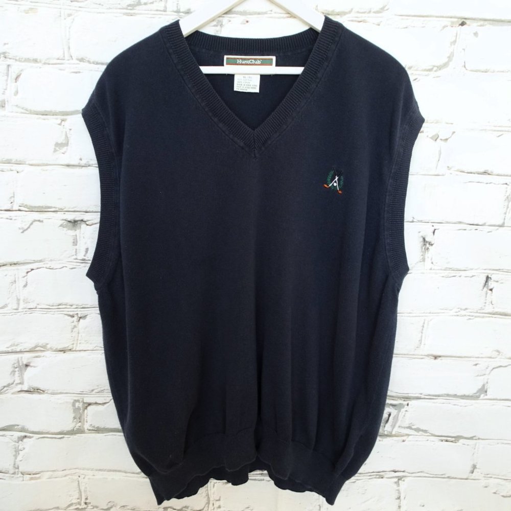 Hunt Club Grand Tour Navy Cotton Vest